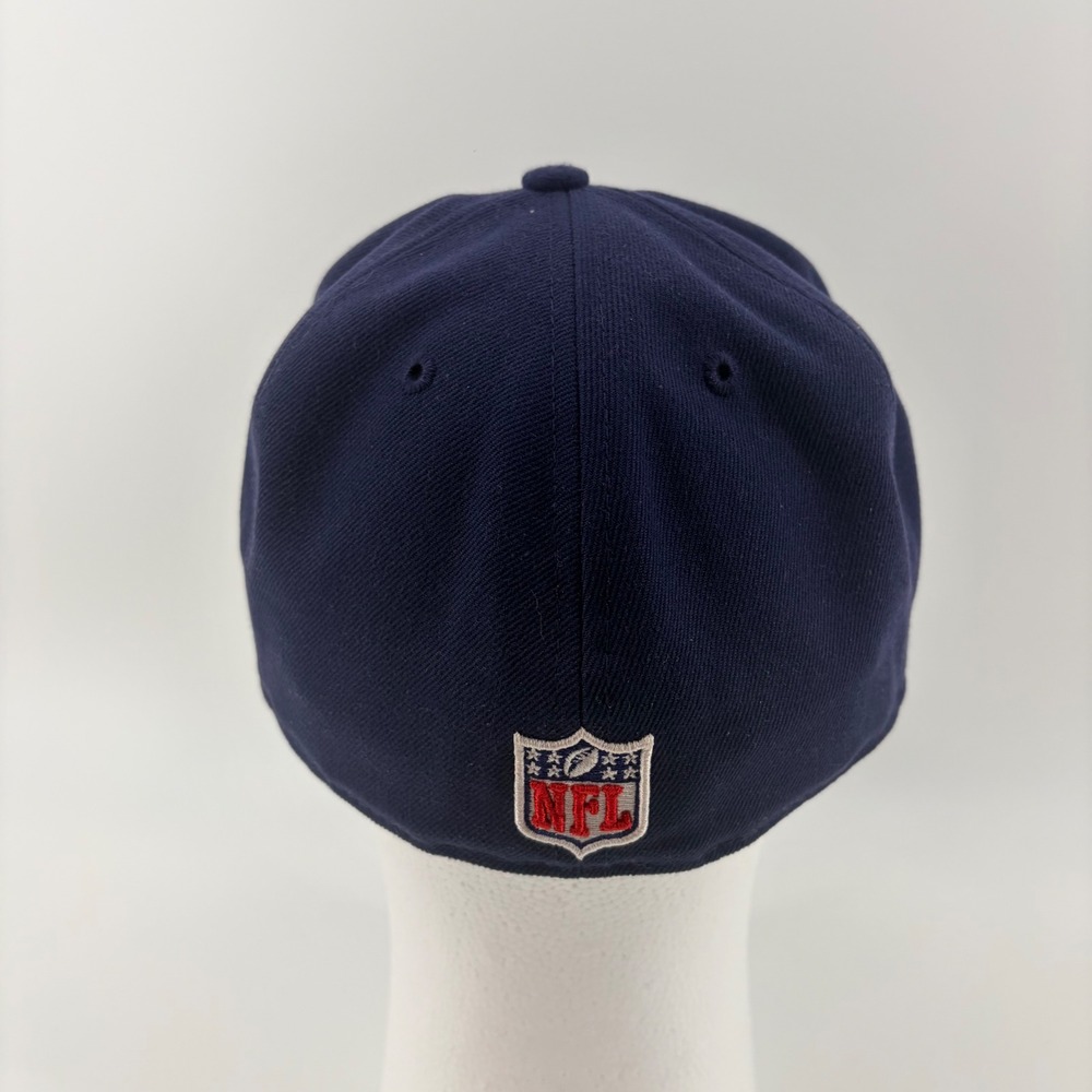 Dallas Cowboys New Era Big D Logo Blue 59FIFTY Fitted Hat Size 7 1/4 Sample - Picture 4 of 8